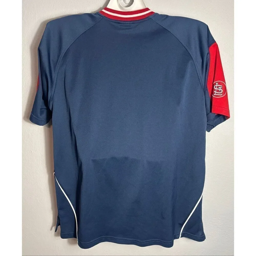 Vintage St. Louis Cardinals Jersey Lee Sport Mens Size XL Embroidered MLB Blue